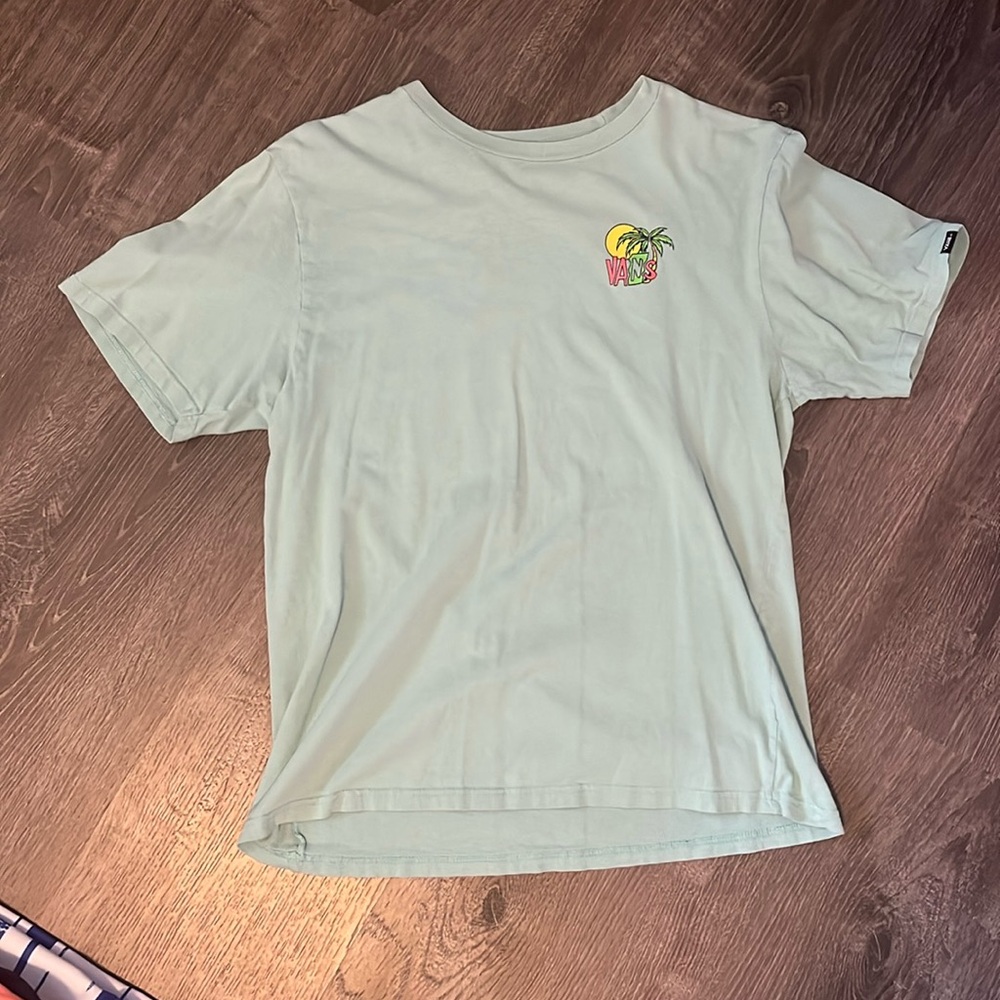 Teal vans shirt
